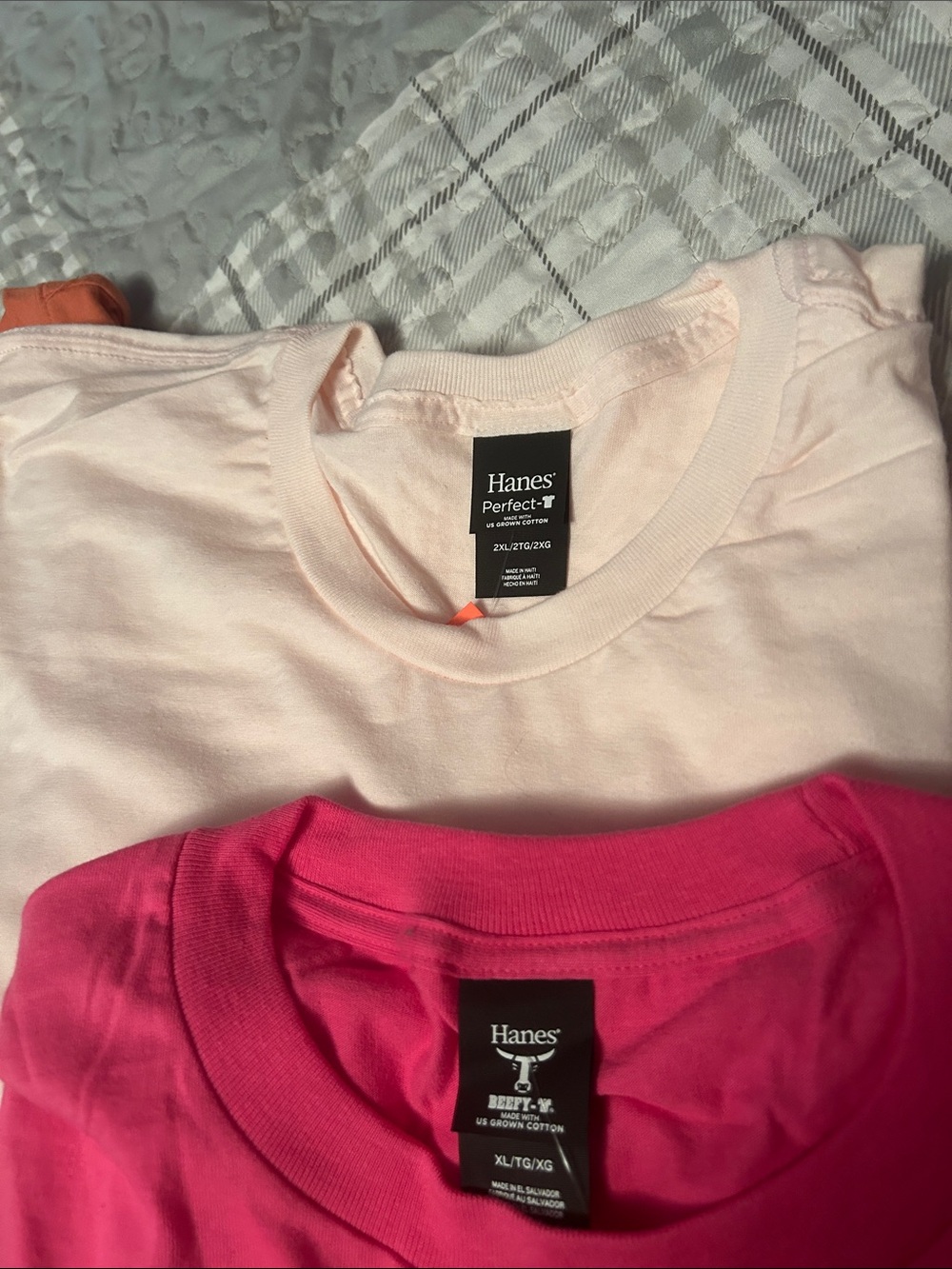 Assorted Women's Short Sleeve Tees - Pink, Hot Pink, Orange, Plum, Navy - Picture 3 of 6